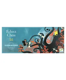 Djeco Wooden Classic Game Chess - Blue