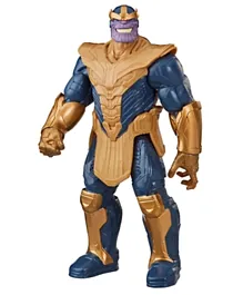 Marvel Avengers Titan Hero Series Blast Gear Deluxe Thanos Action Figure Blue & Golden - 30.48 cm