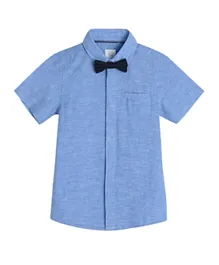 SMYK Shirt With Tie Bow - Blue