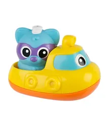 Playgro Rainy Raccoon's Musical Submarine Bath Toy - Multicolor