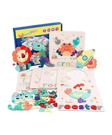 Highland Animal Alphabet Spelling Game Early Learning Toy Set