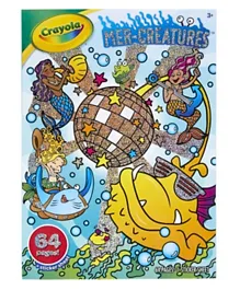 Crayola Mer-Creatures Coloring Book & Stickers- 64 Pages