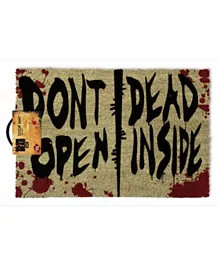 Pyramid International Walking Dead 'Don't Open, Dead Inside' Doormat - Brown