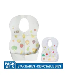 Star Babies Disposable Bibs Pack of 15 - Fruits