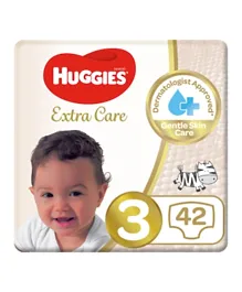 Huggies Extra Care Diapers Size 3 - 42 Pieces