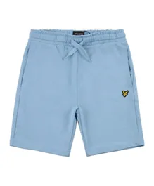 Lyle & Scott Eagle Patch Detail Jersey Shorts - Blue