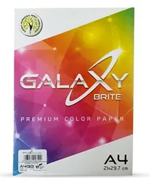 Galaxy Brite Color Copy Paper Assorted 10 Color A4 80GSM - 250 Sheet