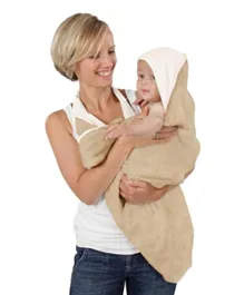 Cuddledry Handsfree Baby Towel Hooded - Oatmeal