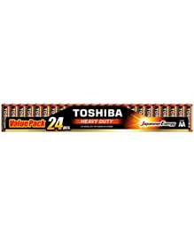 Toshiba Japanese Energy Heavy Duty AA Battery Value Pack - 24 Pieces