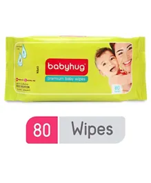 Babyhug Premium Baby Wipes - 80 Pieces
