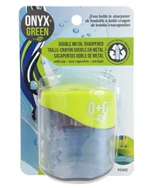 Onyx & Green Eco Friendly Double Sharpener with Recycled Plastic Reservoir (2400) - Yellow