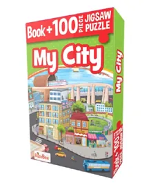 SAKHA My City Book + Jigsaw Puzzle - 100 Pieces