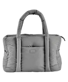 Beaba Paris Puffy Changing Bag, Quilted Fabric, Integrated Insulated Pocket, Pushchair Fastening System, 25L - Gazelle