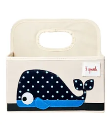 3 Sprouts Nappy Caddy - Whale