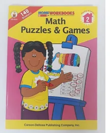 Carson Dellosa Math Puzzles & Games Paperback - English
