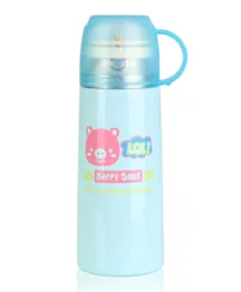 Fissman Portable Stainless Steel Vacuum Flask With Thermal Insulation Sky Blue - 350mL