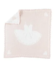 Barefoot Dreams Cozychic Scalloped Receiving Blanket - Pink