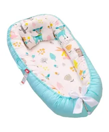 Sunbaby Portable Lounger Sleeping Pod for New Born Babies - Blue