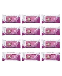 Angry Bird Premium Wet Wipes Lilac Pack of 12 - 120 Wipes