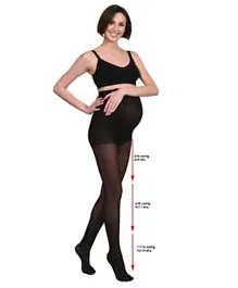 Mums & Bumps Mamsy Maternity Compression Support Tights - Black
