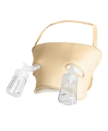 Lavie Plus Size Hands-Free Pump Strap Nursing Bra - Beige