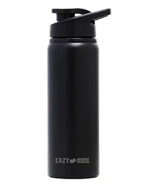 إيزي كيدز - زجاجة ماء رياضية من الفولاذ المقاوم للصدأ - أسود 700 مل