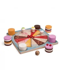 Erzi Wooden Cake Tower Game - Multicolor