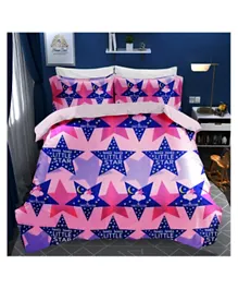 غطاء سرير مزدوج و غطاء وسادة من برين جيغلز مصنوع من القطن بنسبة 100 بالمئة - متعدد الألوان