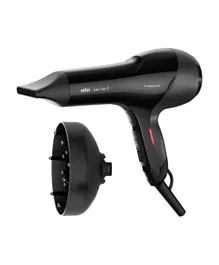 Braun Satin Hair 7 IONTEC and Diffuser Senso Dryer - Black