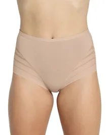 Leonisa Lace Stripe Undetectable Classic Shaper Panty - Nude