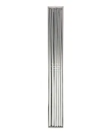 Meri Meri Silver Tall Tapered Candles - Pack of 12