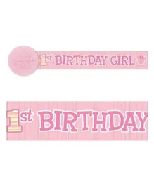 Party Centre Minnie Mouse 1st Birthday Crepe Streamer - 914.4 cm