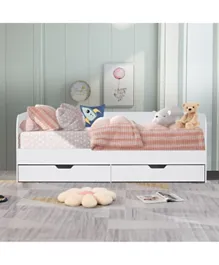HomeBox Vanilla Single Day Bed with 2 Drawers