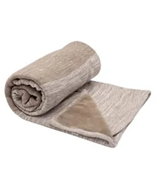 Snoozebaby Double Layer Stylish Cocooning Cot Blanket - Desert Taupe