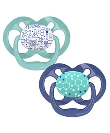 Dr Brown's Advantage Pacifier Stage 2 -  Blue and Green