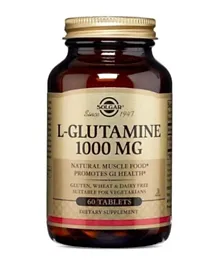 SOLGAR L Glutamine 1000mg Dietary Supplement - 60 Tablets