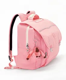 Kipling Iniko Pink Candy Medium Backpack Pink - 12 Inches