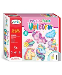 Brain Giggles DIY Mould and Paint Unicorn Fridge Magnet - Multicolour