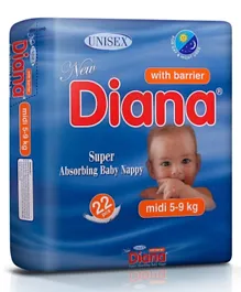 Diana Baby Diaper Midi Size 3 - 22 Pieces