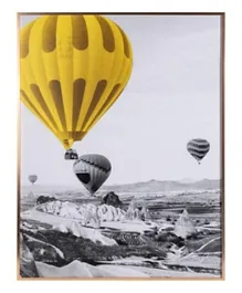 Pan Emirates Hot Air Balloon Wall Art - Yellow