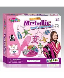 Brain Giggles DIY Metallic bead Creations Set - Multicolour