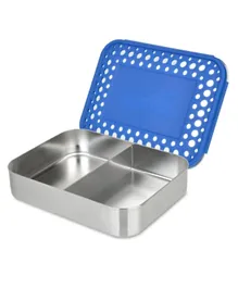 LunchBots Medium Duo Bento Lunchbox Blue - 600mL