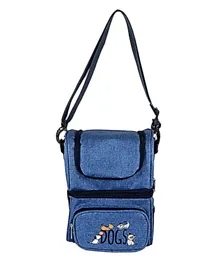 بيج ديزاين - حقيبة عازلة بتصميم الكلاب - أزرق