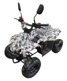 Myts ATV Off Road Fuel Quad Bike 110 Cc - Black & White Camouflage