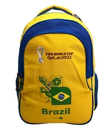 FIFA 2022 Country Double Backpack Brazil - 18 Inches