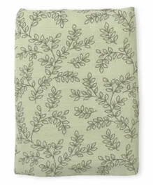 A Little Lovely Company Muslin Cloth XL Leaves - Sage