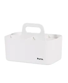 Litem Porta Compact 5 Compartment Caddy Ivory