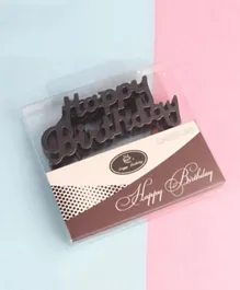 Highland – Black Happy Birthday Candle Cake Topper
