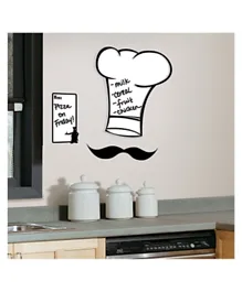 Roommates Chef Hat Dry Erase Giant Wall Decal - White