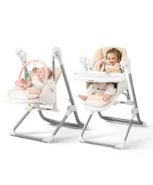 Jikel Comfort3 2-in-1 Highchair & Swing - Light Brown